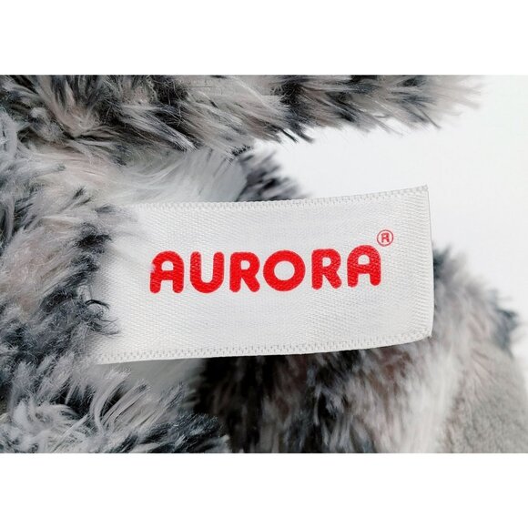 Aurora Gray Stripe Tabby Cat 7 Inch Stuffed Animal Plush Toy - Picture 5 of 5